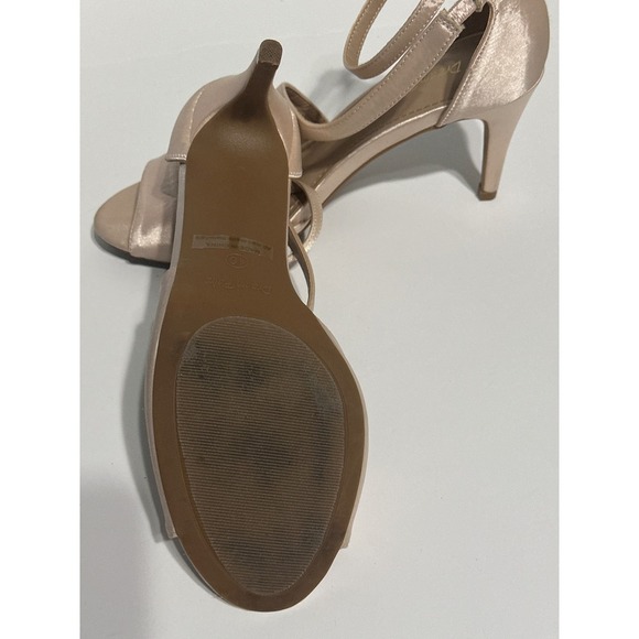 Dream‎ Pairs Champagne Heels Ankle Strap Open Toe Party Dress Shoes Size 10 - Picture 5 of 5